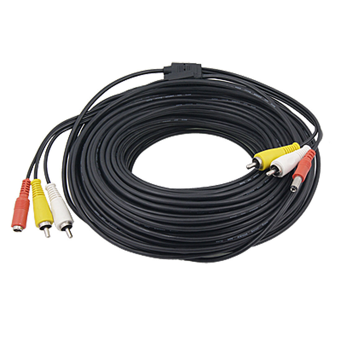 15M 50FT RCA MACHO A MACHO CABLE DE ALIMENTACION DE VIDEO DE AUDIO PARA CCTV CAMARA DE SEGURIDAD